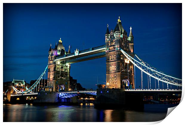 Tower Bridge Evening Print by Stephen Stookey