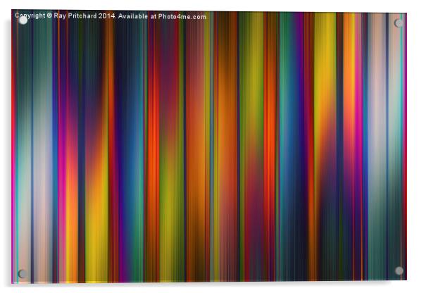 Abstract Stripes Acrylic by Ray Pritchard