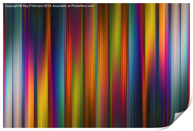 Abstract Stripes Print by Ray Pritchard