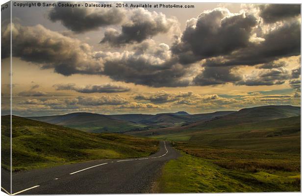 Dalescapes: Thunder Clouds Over Buttertubs Canvas Print by Sandi-Cockayne ADPS