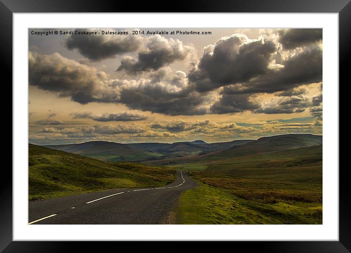 Dalescapes: Thunder Clouds Over Buttertubs Framed Mounted Print by Sandi-Cockayne ADPS
