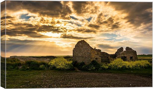 Ruins of Aberthaw Canvas Print by Dean Merry