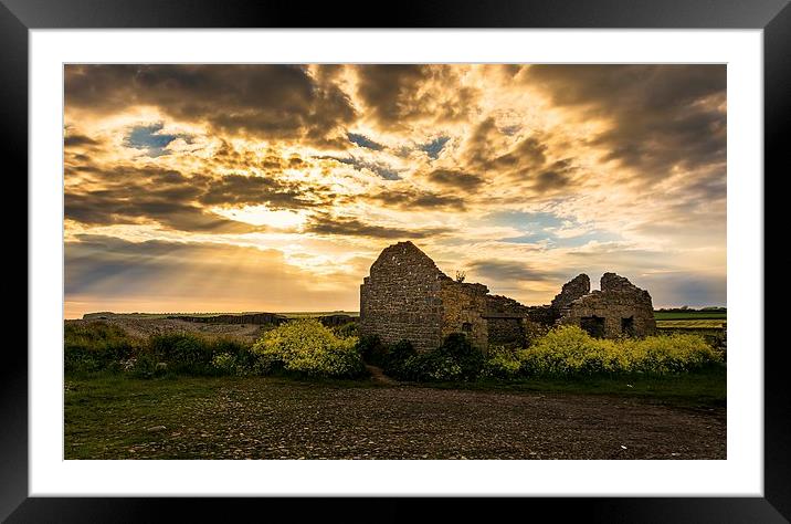 Ruins of Aberthaw Framed Mounted Print by Dean Merry