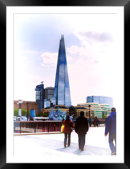 The Shard, London. Framed Mounted Print by Catherine Joll