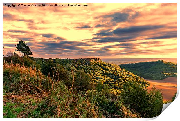 Roulston Scar Vale of York Print by Trevor Kersley RIP