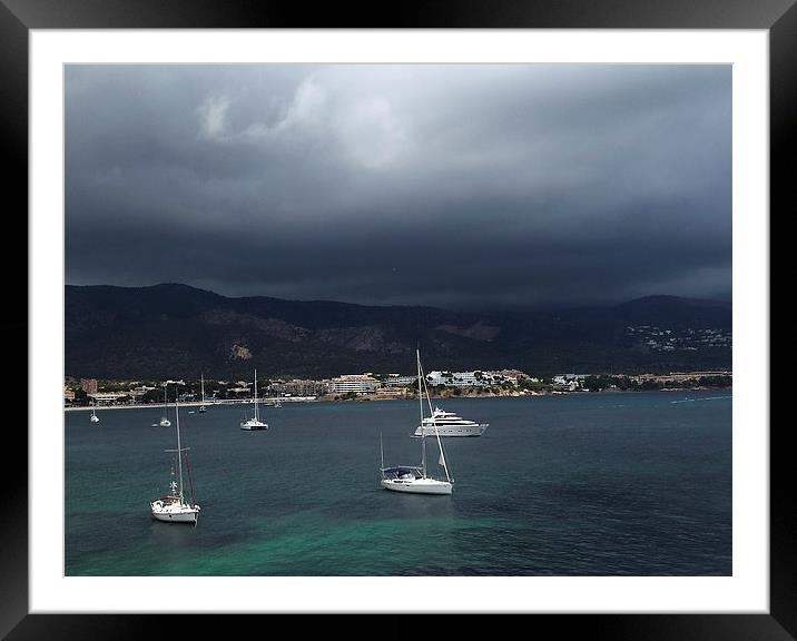 stormy skies 2 Framed Mounted Print by Emma Ward