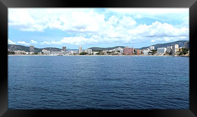 View of Magaluf 1 Framed Print by Emma Ward
