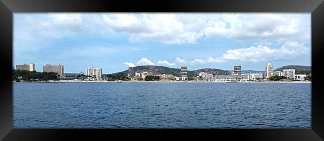 View of Magaluf 2 Framed Print by Emma Ward