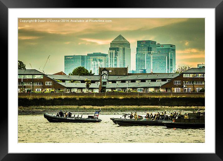 The Royal Navy at Greenwich Framed Mounted Print by Dawn O'Connor