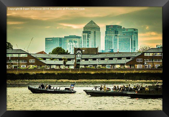 The Royal Navy at Greenwich Framed Print by Dawn O'Connor