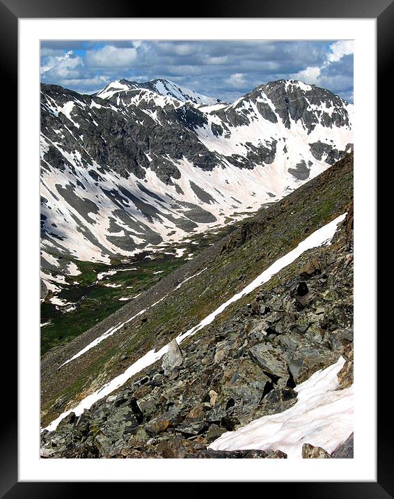 The Summit Ridge Framed Mounted Print by Steve Bieberich