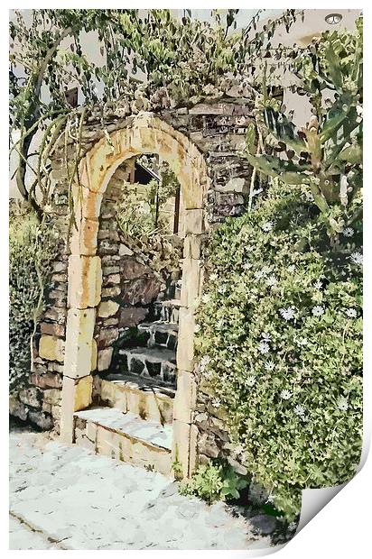 Country Arch paint Print by Rod Ohlsson