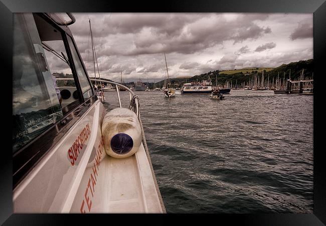 Wet Wheels Boat Trip, Dartmouth Framed Print by Jay Lethbridge