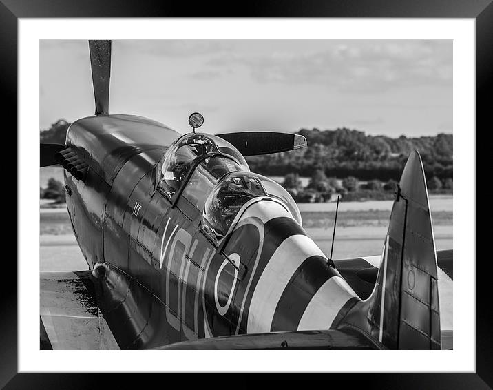 Grace Spitfire Framed Mounted Print by Keith Campbell