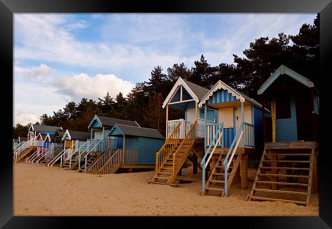 Beach Huts at Wells-next-the-Sea Framed Print by Christopher Hill