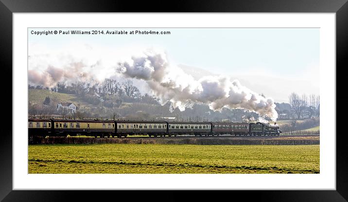 Glorious Steam Train 2 Framed Mounted Print by Paul Williams