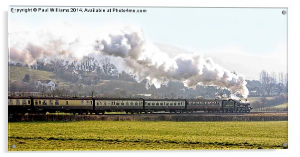 Glorious Steam Train 2 Acrylic by Paul Williams