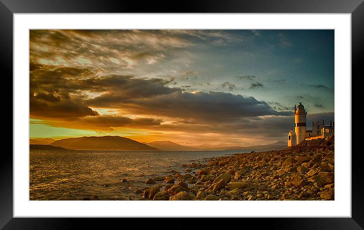 Cloch Lighthouse Framed Mounted Print by Geo Harris