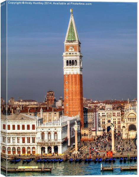 St Marks Venice Canvas Print by Andy Huntley
