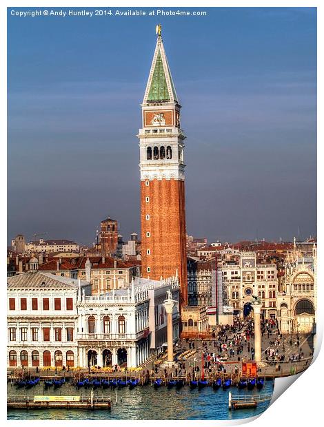 St Marks Venice Print by Andy Huntley