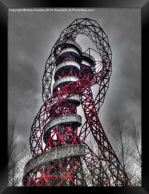 The ArcelorMittal Orbit Framed Print by Andy Huntley