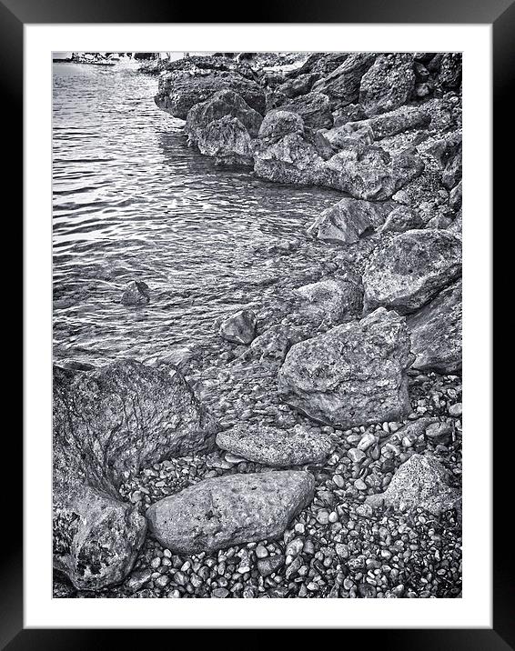 Rocky waters 1 Framed Mounted Print by Emma Ward