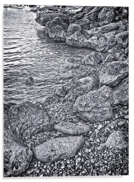 Rocky waters 1 Acrylic by Emma Ward