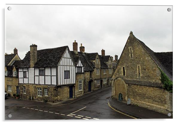 Tithe Barn Lacock Acrylic by Tony Murtagh