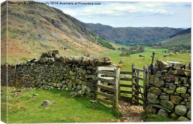 The Great Langdale Valley Canvas Print by Jason Connolly