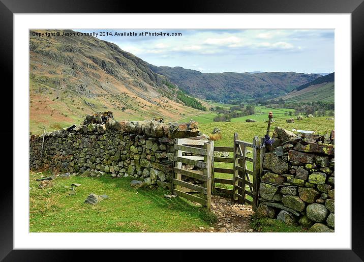The Great Langdale Valley Framed Mounted Print by Jason Connolly