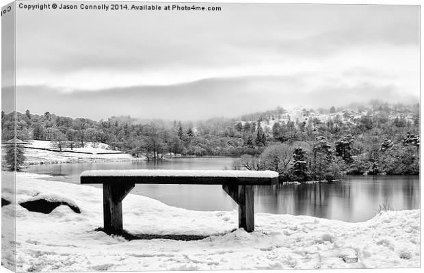 The Rydalwater Bench Canvas Print by Jason Connolly