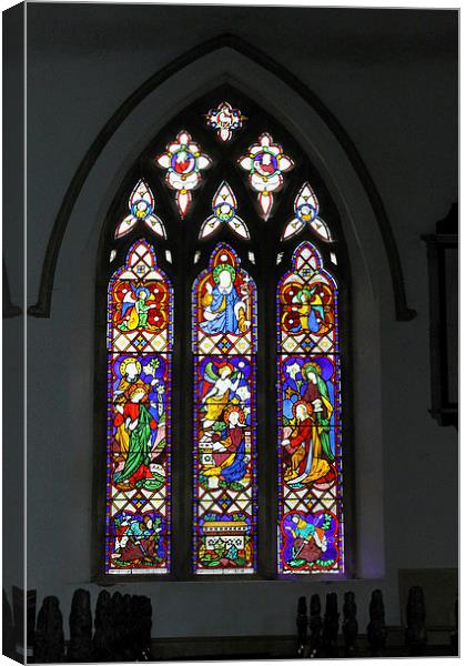 Stained Glass Window Canvas Print by Tony Murtagh