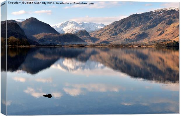 Derwentwater And Borrowdale Canvas Print by Jason Connolly