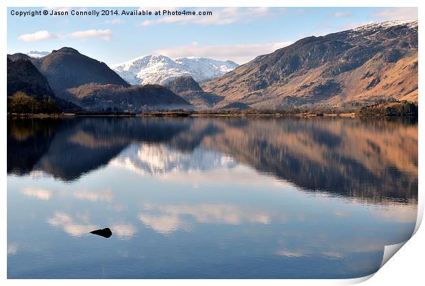 Derwentwater And Borrowdale Print by Jason Connolly