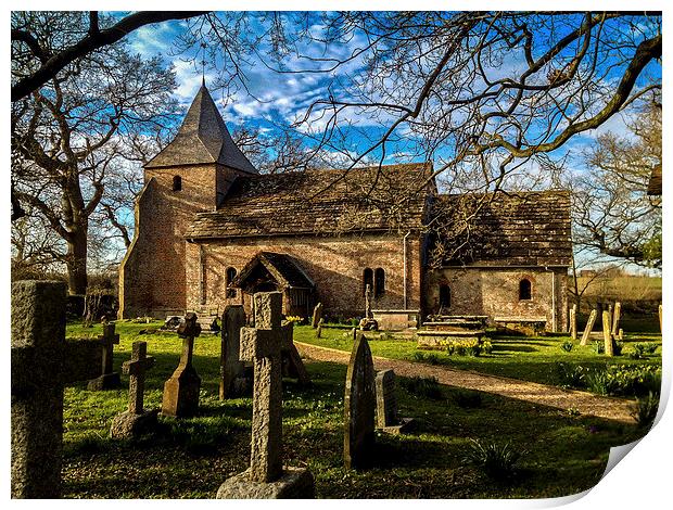 St Peters Church, Twineham, West Sussex, England Print by Peter McCormack