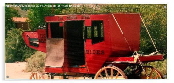 Old Nevada Stage Coach Acrylic by Lisa PB