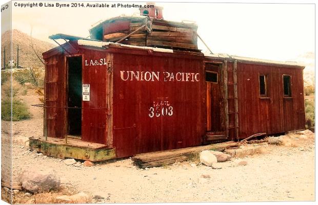 Abandoned Union Pacific Carriage Canvas Print by Lisa PB