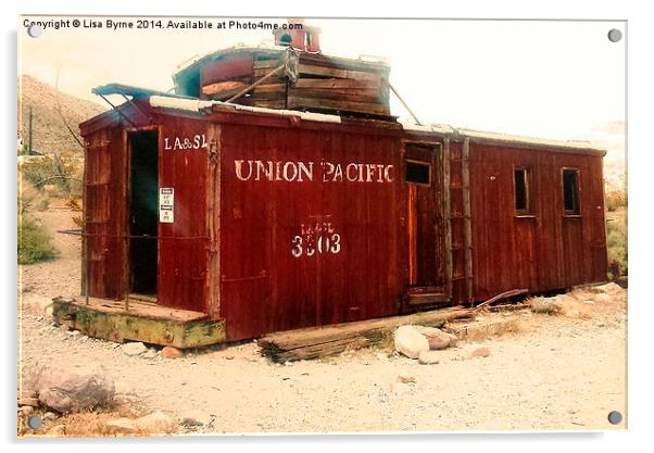 Abandoned Union Pacific Carriage Acrylic by Lisa PB