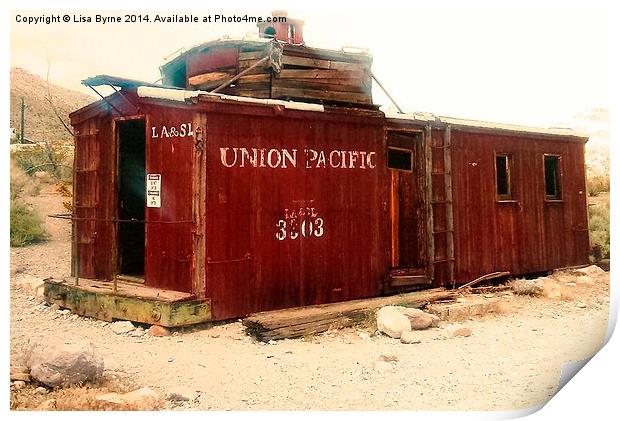 Abandoned Union Pacific Carriage Print by Lisa PB