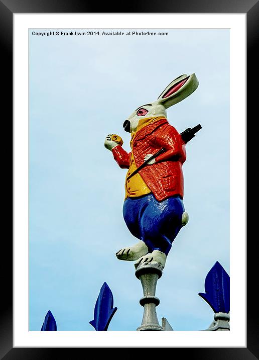 The March Hare from the themed bandstand Framed Mounted Print by Frank Irwin