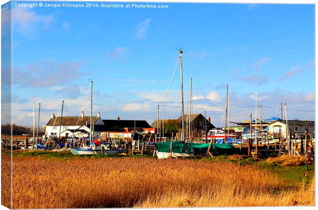 Up the Creek in Hambleton. Canvas Print by Jacqui Kilcoyne