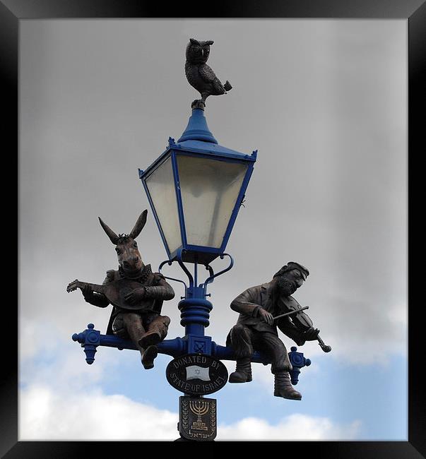 Stratford Upon Avon,Street lamp Framed Print by Ann Collins