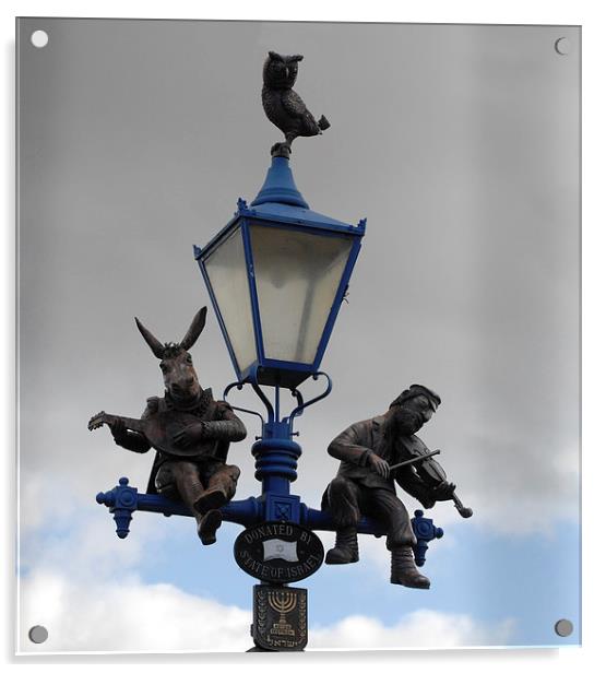 Stratford Upon Avon,Street lamp Acrylic by Ann Collins