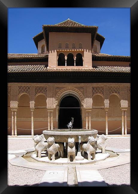The Alhambra in Granada, Spain Framed Print by Linda More