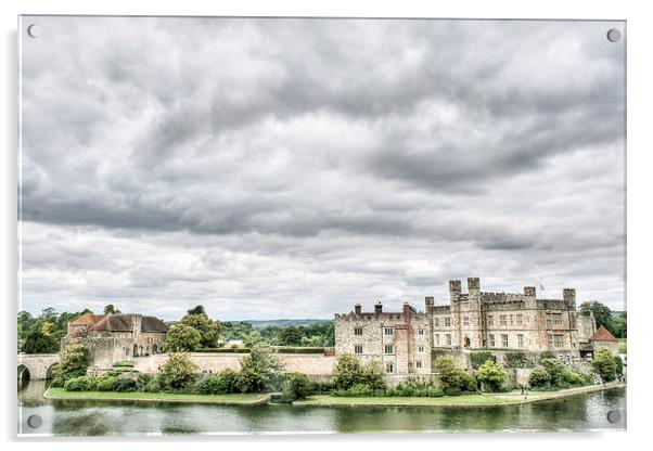 Leeds Castle Acrylic by Diane Griffiths
