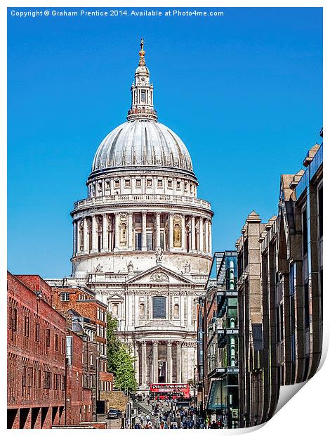 St Pauls Cathedral Print by Graham Prentice
