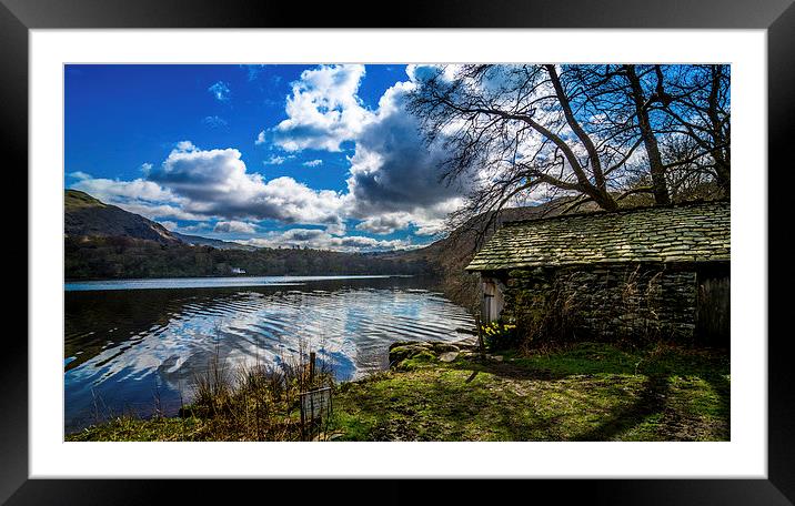 The Old Boathouse Framed Mounted Print by Mark Woodward
