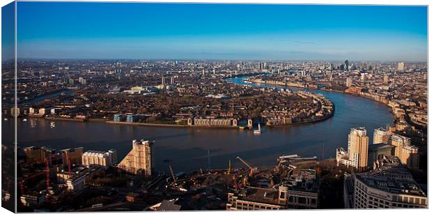 London skyline River Thames Canvas Print by Patrick Langley