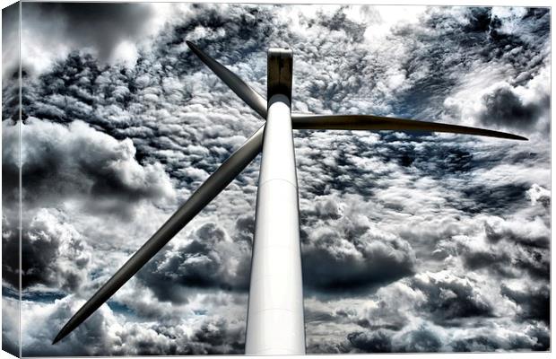Wind turbine Canvas Print by Neil Ravenscroft