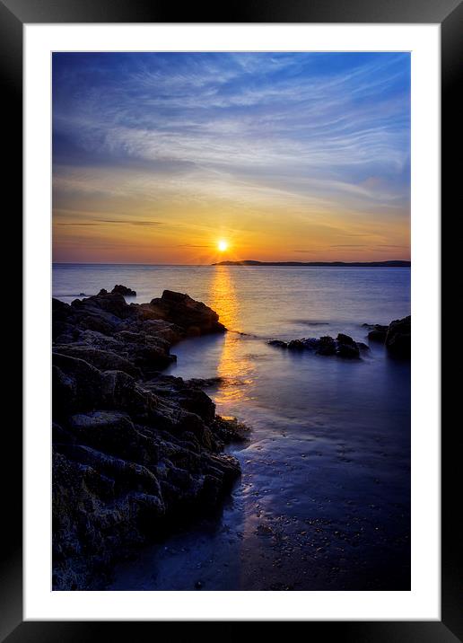 Island Sunset Framed Mounted Print by Ian Mitchell
